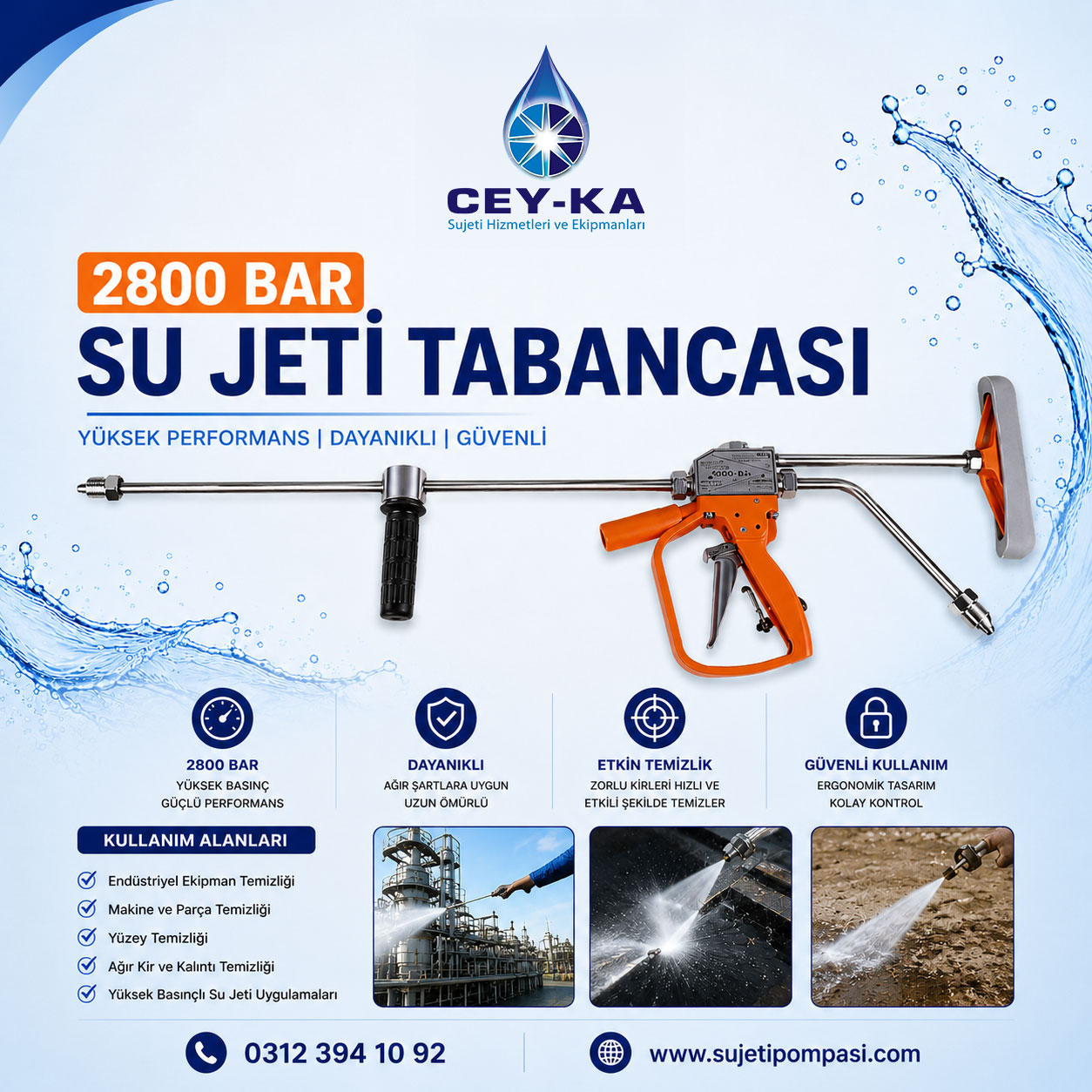 2800 Bar Su Jeti Tabancası