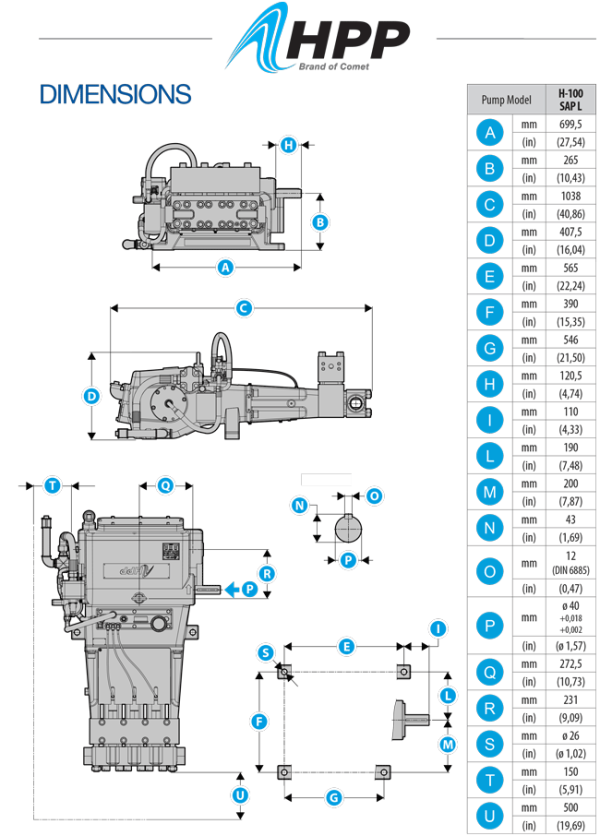 Hpp Su Jeti Pompası H – 100 SAP-L - Görsel 2