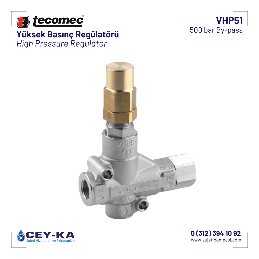 Yüksek Basınç Regülatörü - Tecomec VHP51