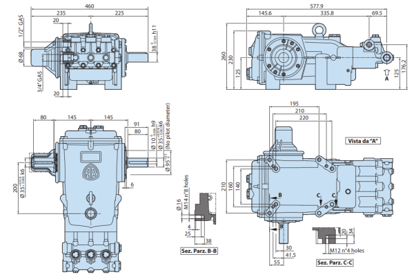 Annovi Reverber Water Jet Pump RTP 30.600 N AP - Image 2