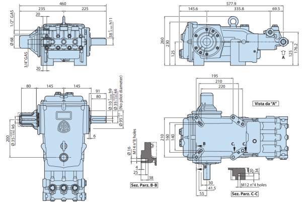 Annovi Reverber Water Jet Pump RTP 38.500 N AP - Image 2