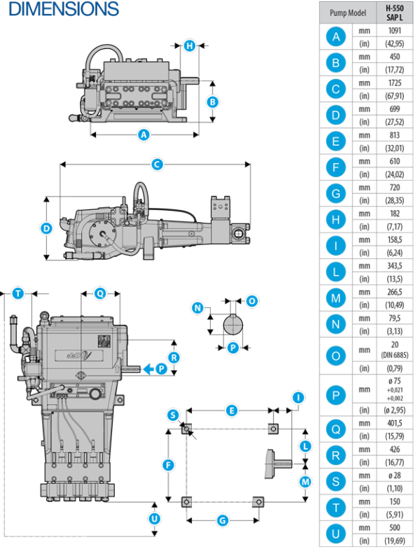 Hpp Water Jet Pump H – 550 SAP-L - Image 2