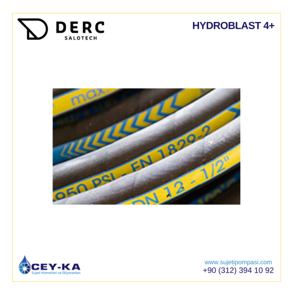 Rubber Water Jet Hose - HYDROBLAST 4+