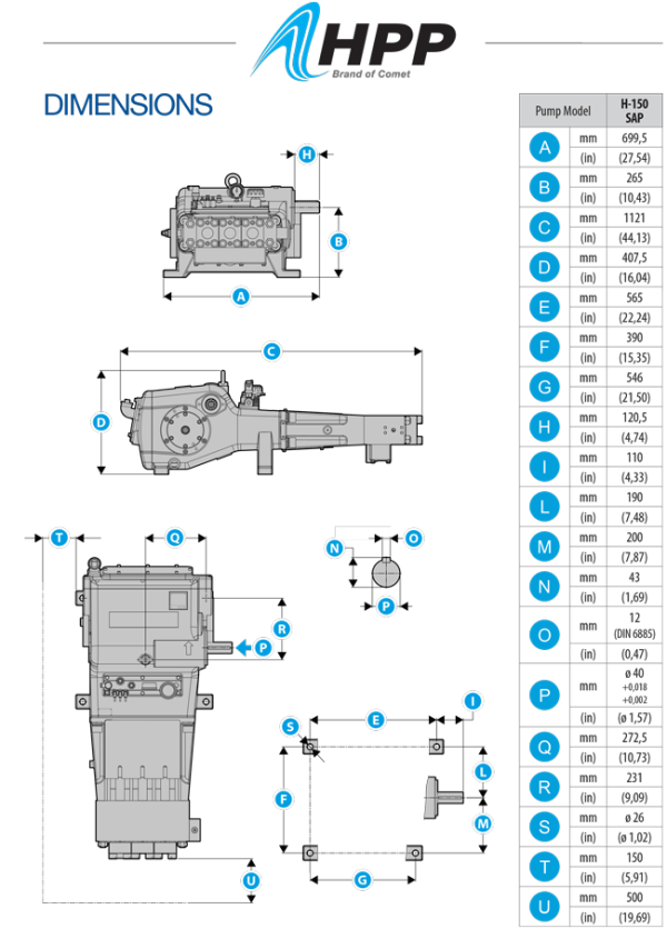 Hpp Water Jet Pump H – 150 SAP - Image 2